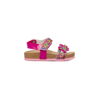 Sandali fucsia da bambina con stampa floreale Settenote, Scarpe Bambini, SKU k283000436, Immagine 0